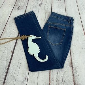 Chico’s The Platinum Boyfriend Jeans Distressed Chico’s Size 2